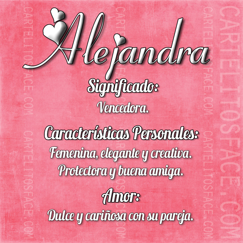 Alejandra - Imágenes con frases para compartir en Facebook