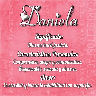 Significado Del Nombre Daniela Im Genes Con Frases Para Compartir En