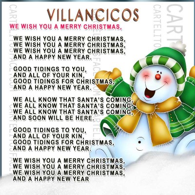 Villancico Merry christmas