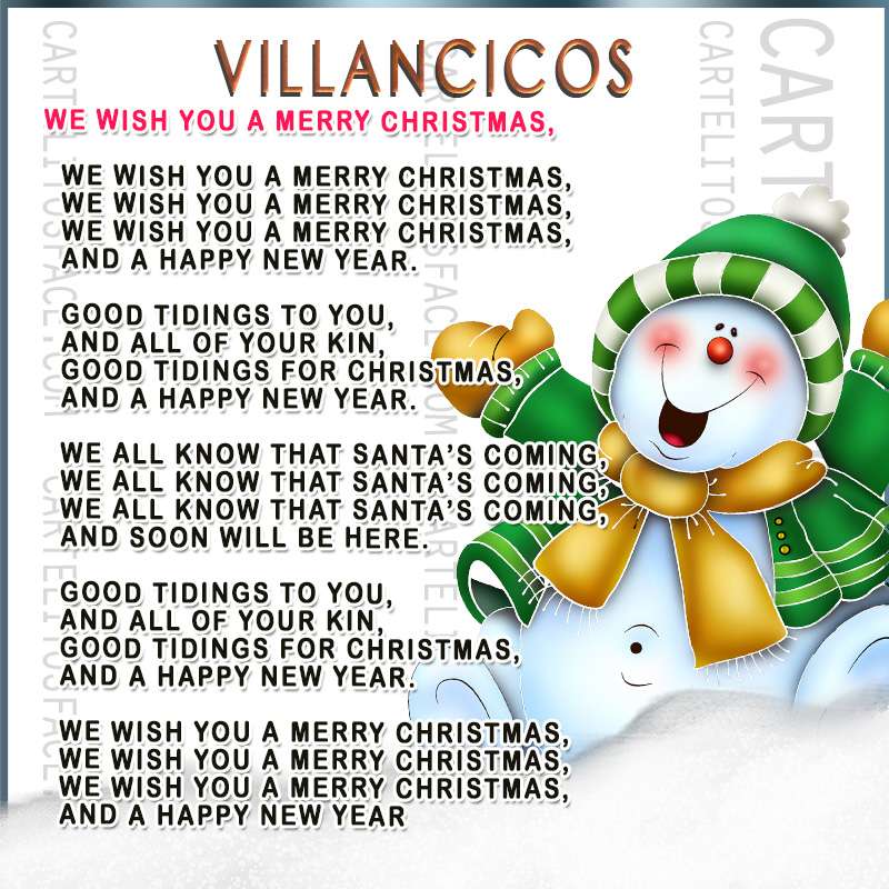 Villancico Merry christmas
