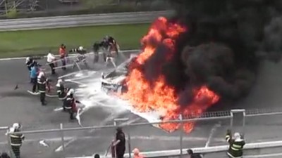 Accidente con un Lamborghini