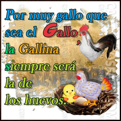 La Gallina siempre será la de los huevos
